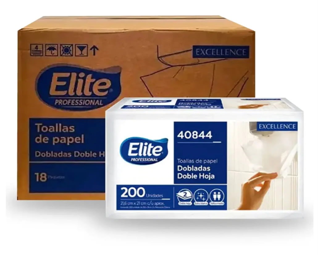 CAJA TOALLA INTERFOLIADA ELITE 18 PAQ1