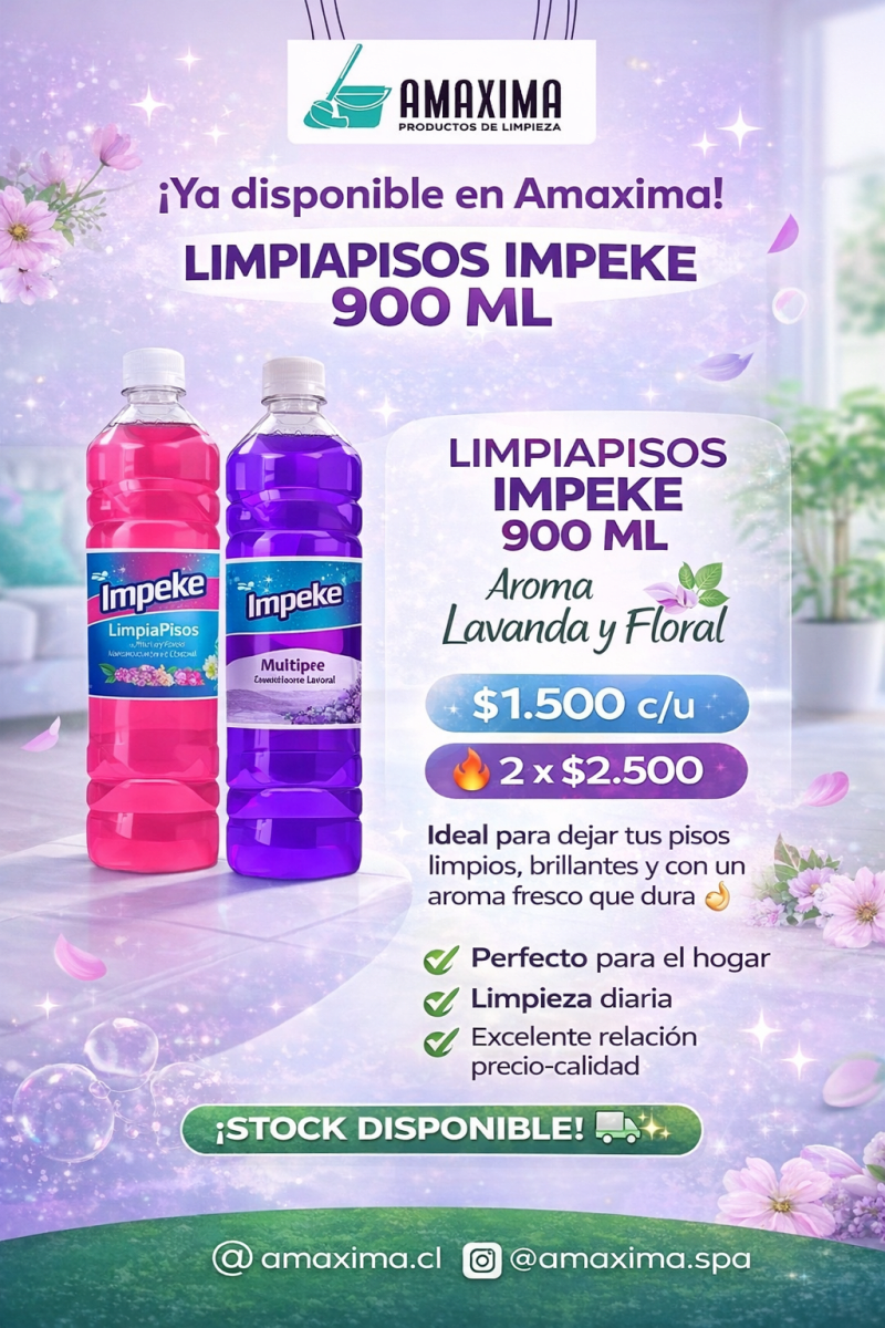 2 limpiapisos Impeke Floral x $2.5001