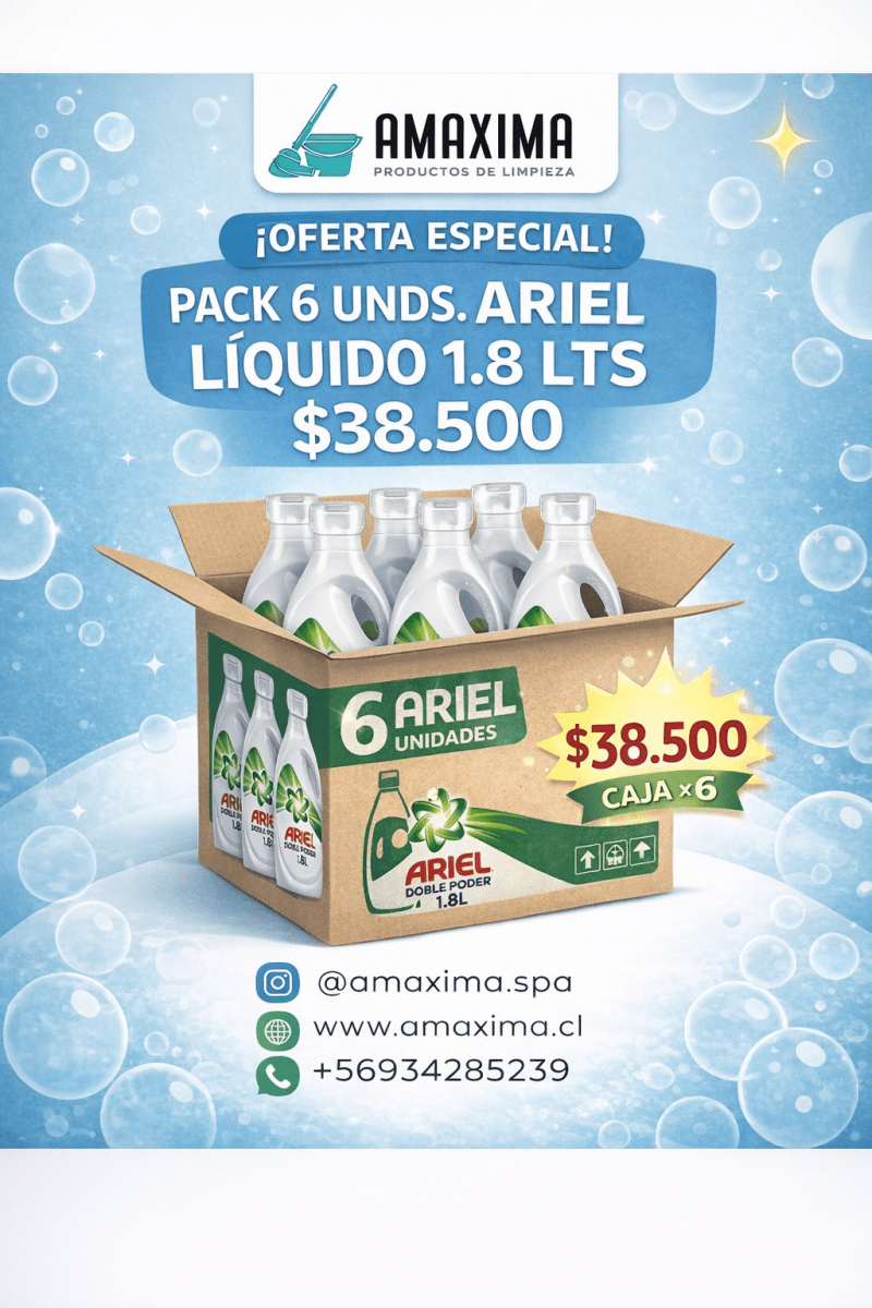 CAJA ARIEL LIQUIDO CONCENTRADO 1.8 LT1