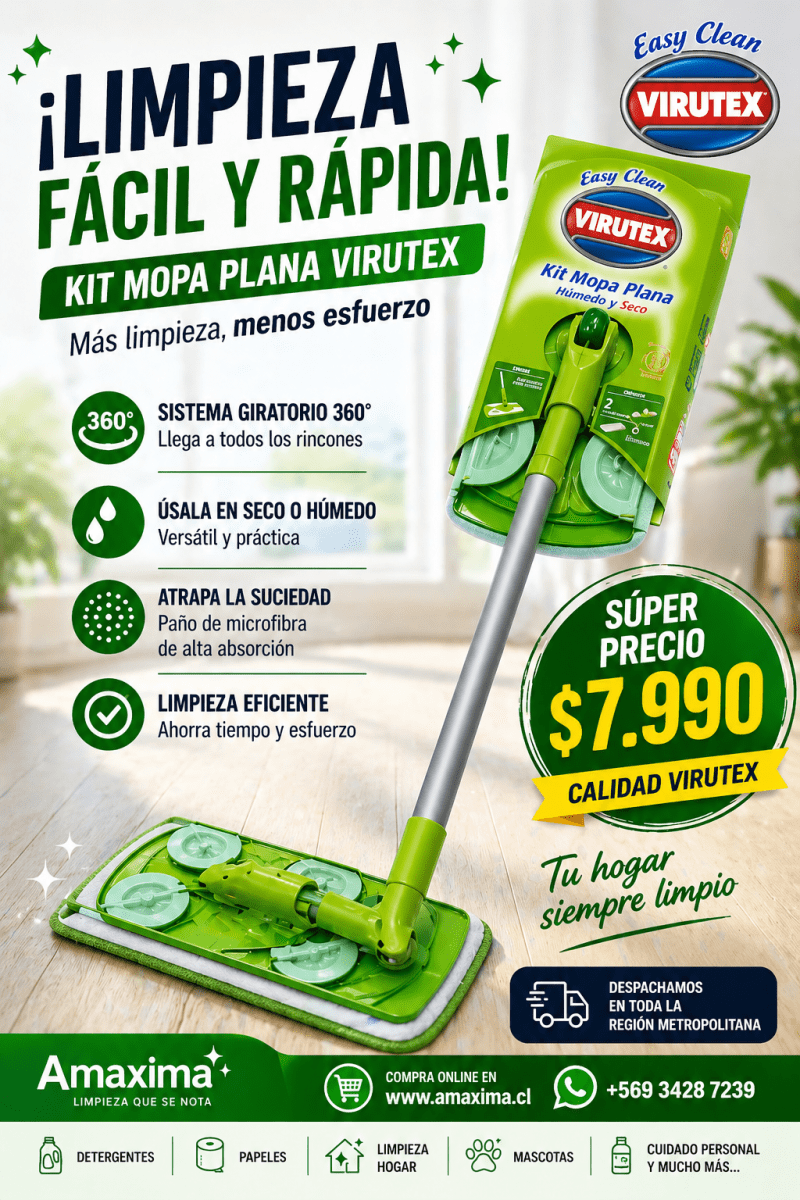 MOPA PLANA TOALLA HUMEDA Y SECA SET - EASY CLEAN1