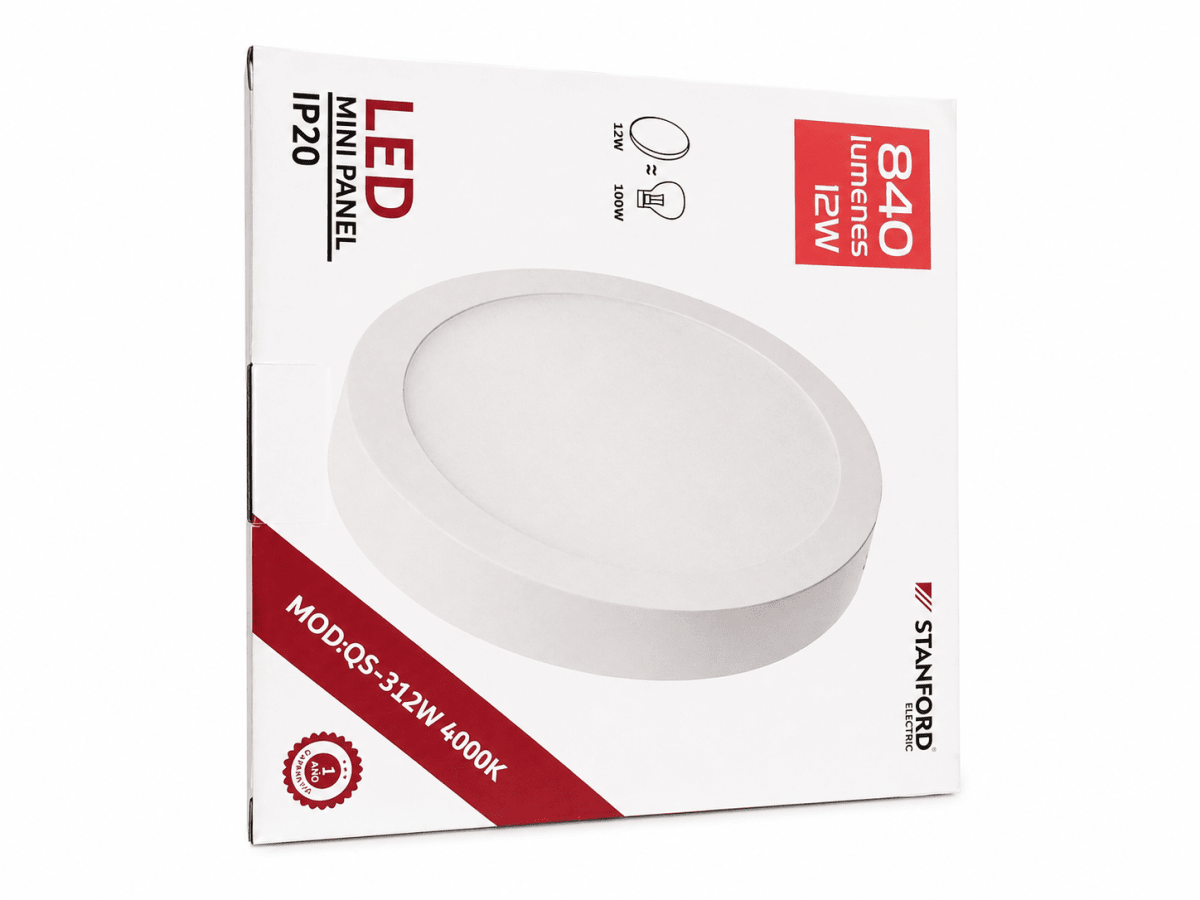 Pack 10 Panel Led 12 watts luz neutra3