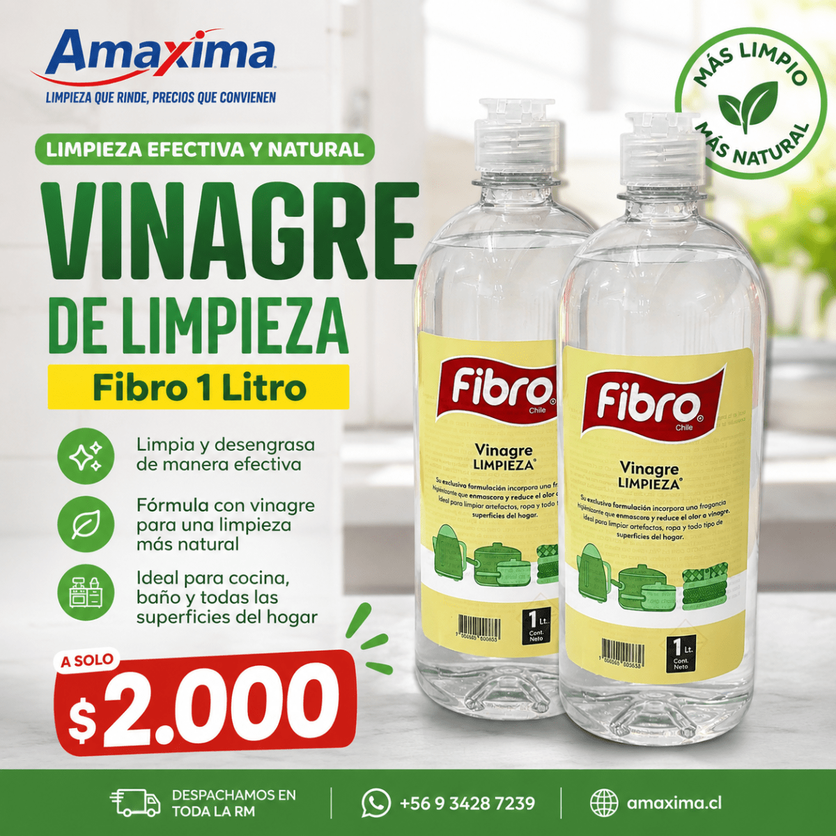 VINAGRE LIMPIEZA FIBRO 1 LITRO1
