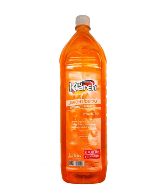 JABON KLAREN ALMENDRA NARANJA 2 LT1