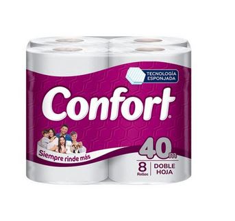 PAPEL HIG. CONFORT 8X40 MTR1