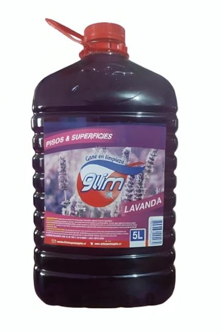 LIMPIA PISO GLIM LAVANDA 5 LTR1