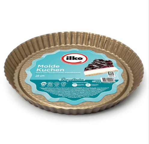 MOLDE KUCHEN Y PIZZA 28CM NON STICK GOLD2