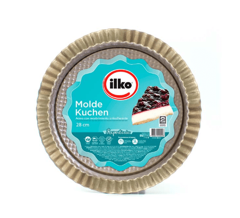 MOLDE KUCHEN Y PIZZA 28CM NON STICK GOLD1