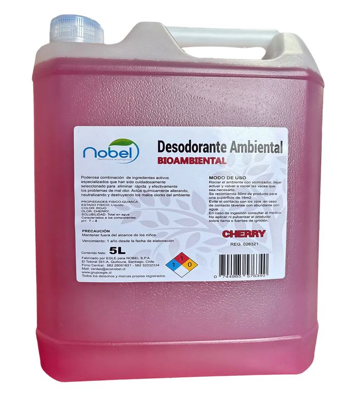 DESODORANTE AMBIENTAL NOBEL CHERRY 5 LTRS1
