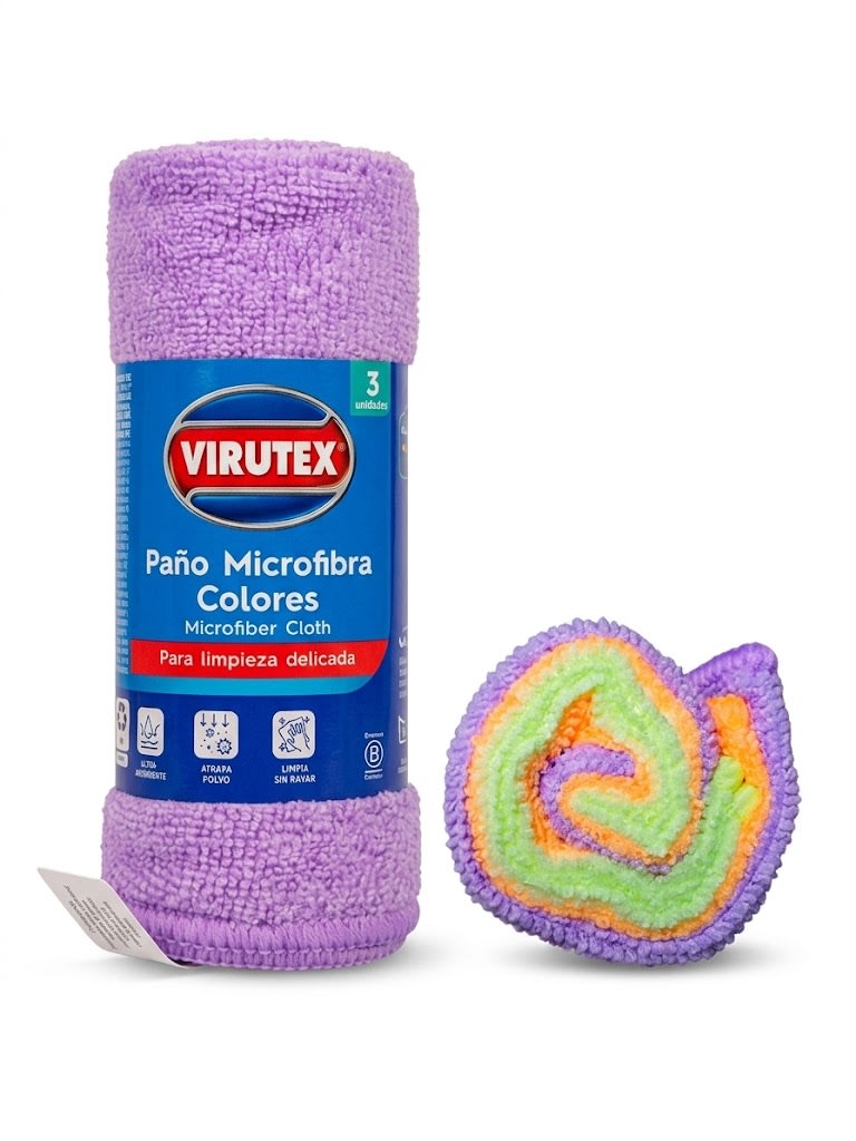 PACK 3 PAÑOS MICROFIBRA VIRUTEX1