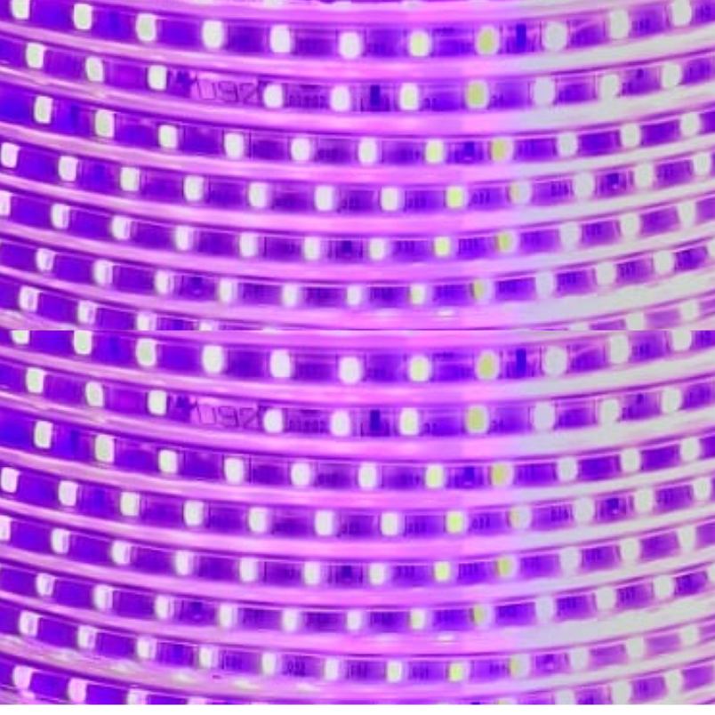 CINTA LED ROSADO CON ADHESIVO (CORTE CADA 10CM)