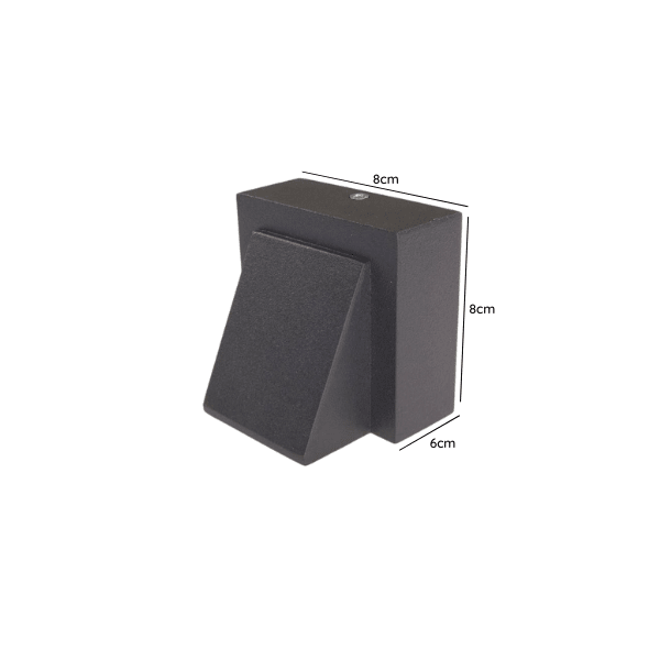 APLIQUE LED SIMPLE EXTERIOR IP54 5W 3000K NEGRO KAPELLE