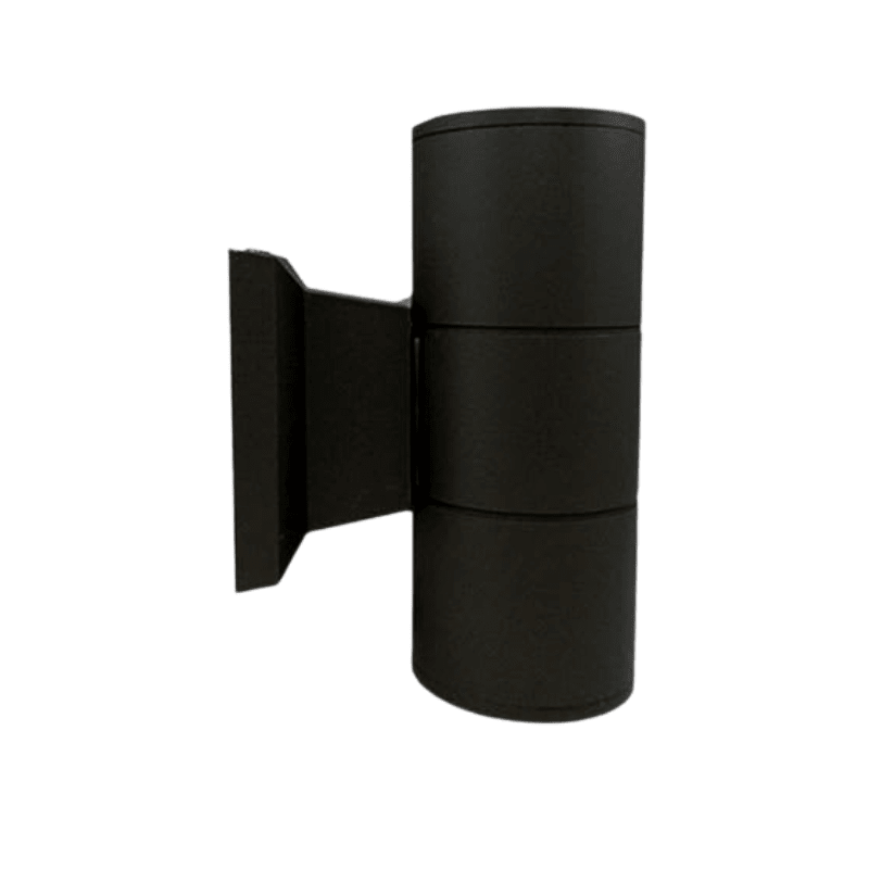 APLIQUE LED EXTERIOR NEGRO IP54 DOBLE PORTA GU10