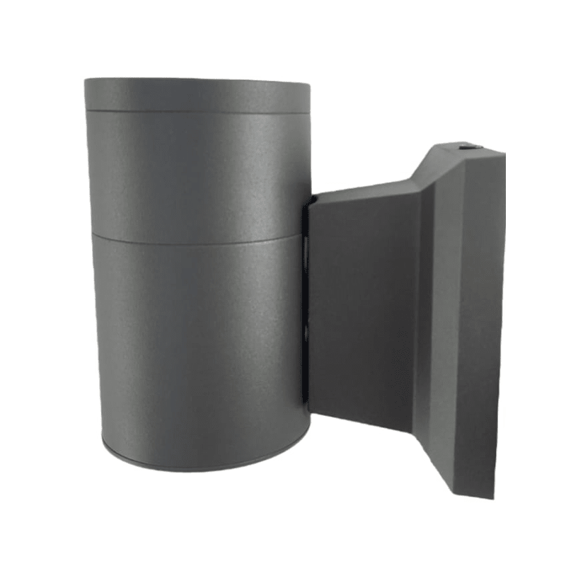 APLIQUE EXTERIOR GRIS PORTA GU10 X1 KAPELLE  CILINDRO