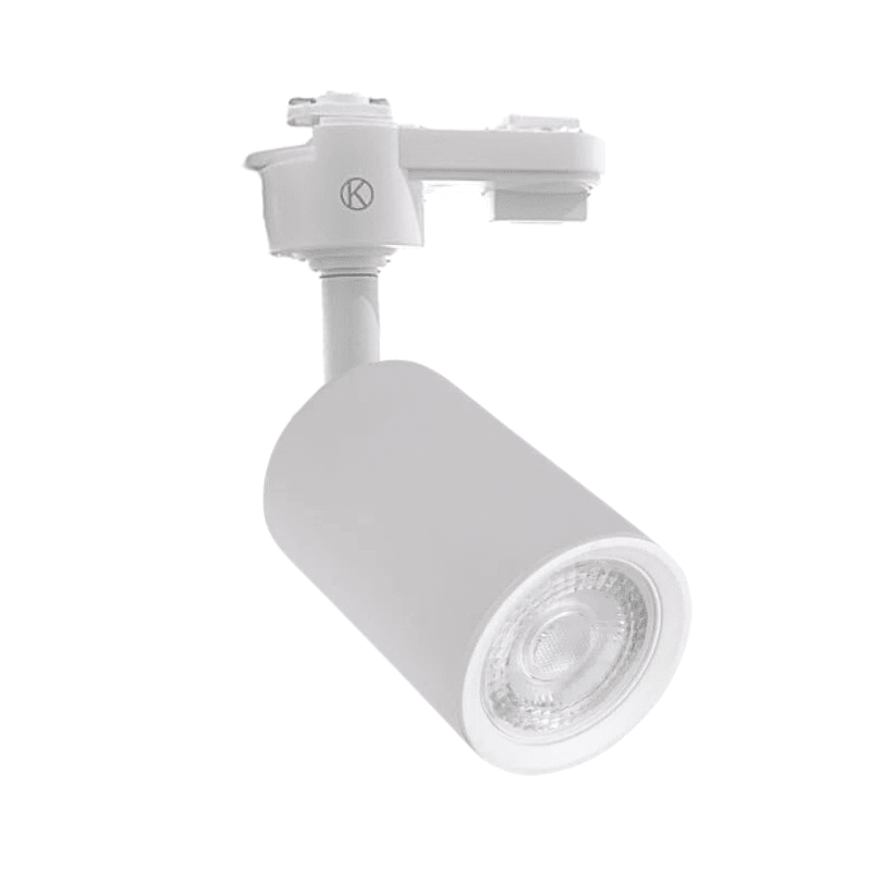 FOCO PORTA GU10 BLANCO RIEL MONOFASICO