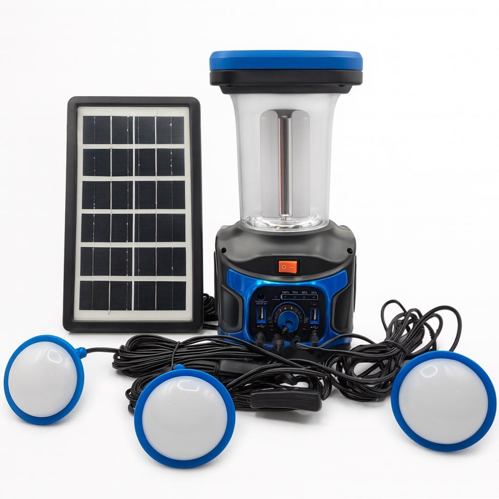 LAMPARA SOLAR TORCH CAMPING MULTIUSO