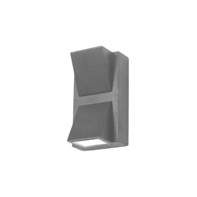 APLIQUE LED DOBLE 2X3W IP54 3000K GRIS1