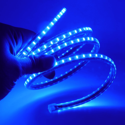 CINTA LED AZUL CON ADHESIVO (CORTE CADA 10CM)1