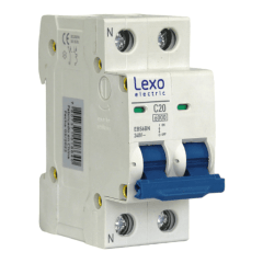 AUTOMATICO BIPOLAR LEXO 20A 6KA 