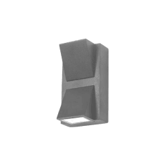 APLIQUE LED DOBLE 2X3W IP54 3000K GRIS