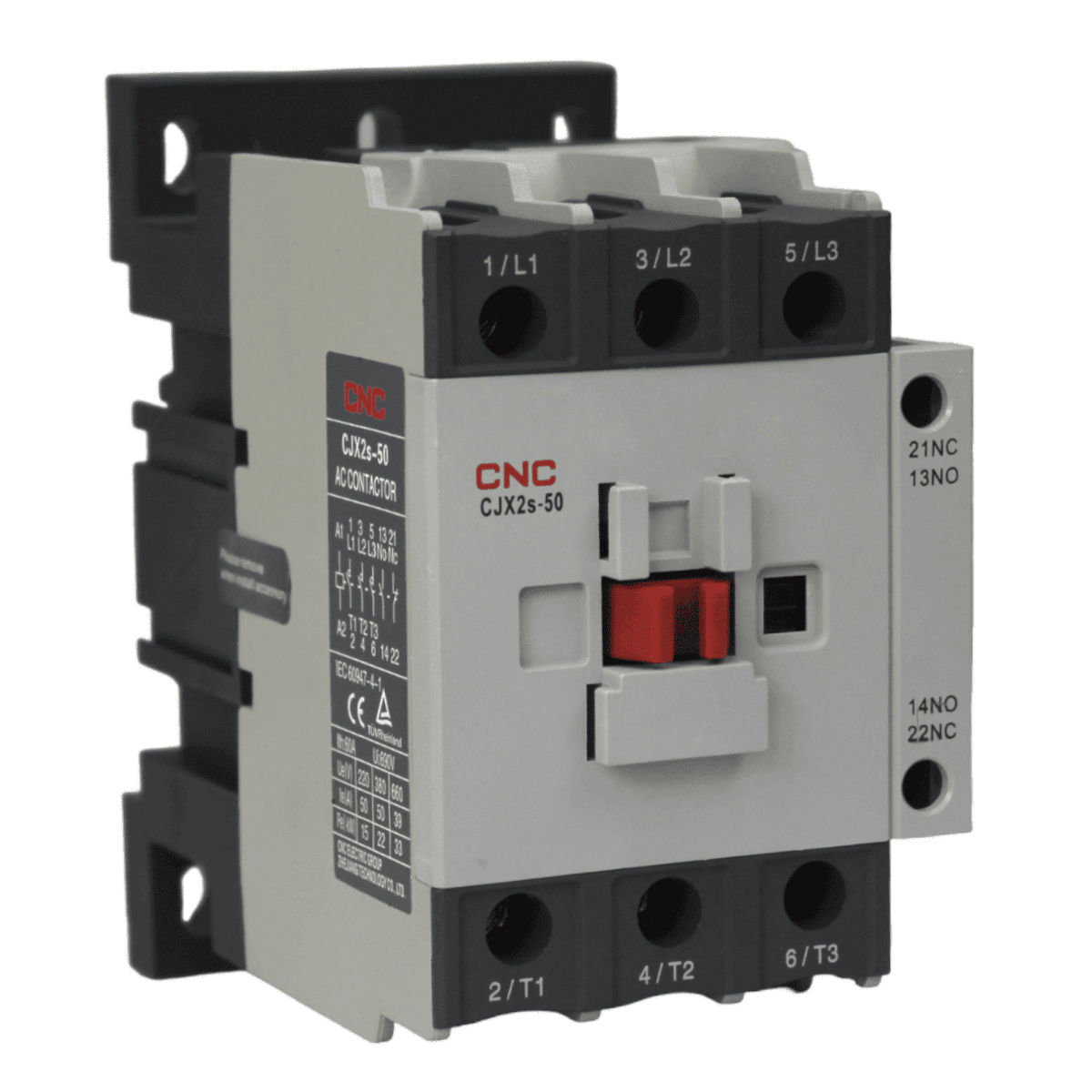 CONTACTOR CNC CJX2s 50A bobina 220V 1NO 1NC
