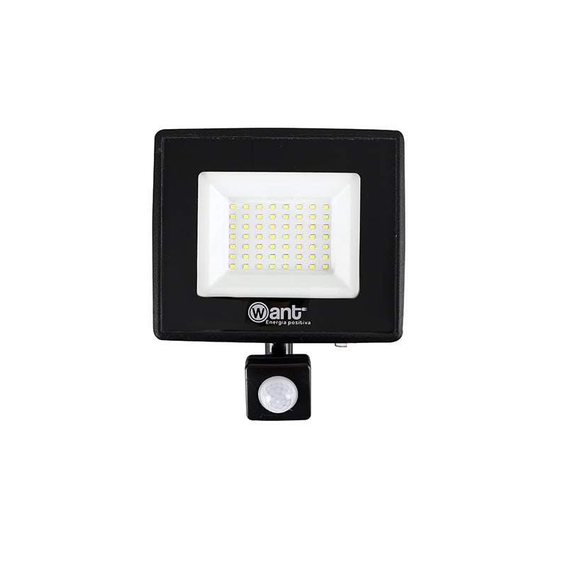 PROYECTOR DE AREA C/SENSOR 50W 3000K - WANT