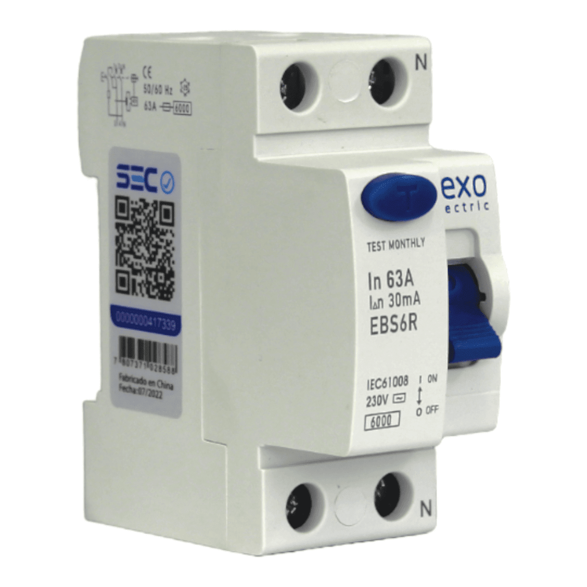 DIFERENCIAL LEXO 2X63A 30MA