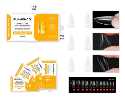 TIPS SOFT GEL MEDIUM STILETTO 120PCS1