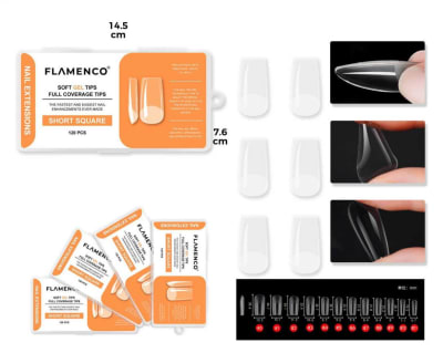 TIPS SOFT GEL SHORT SQUARE 120PCS1