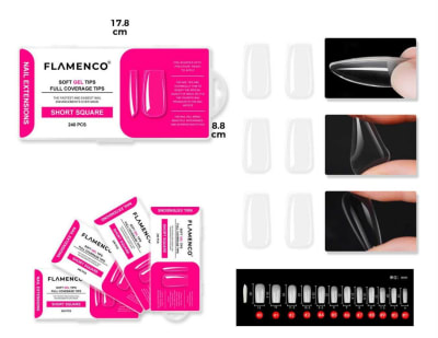 TIPS SOFT GEL SHORT SQUARE  240PCS1