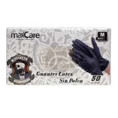 CAJA DE GUANTES DE NITRILO NEGROS MAX CARE