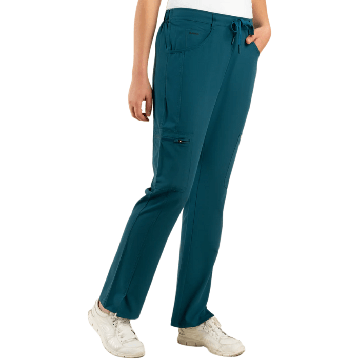 Pantalon clinico COMFORT SCORPI verde petroleo1