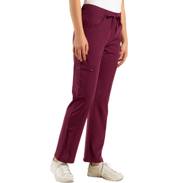 Pantalon clinico COMFORT SCORPI burdeo1