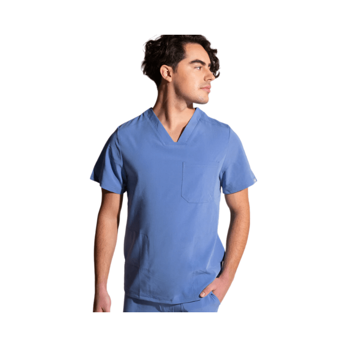 Top clinico hombre COMFORT SCORPI Celeste1