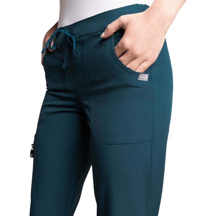 Pantalon clinico WONDER SCORPI verde petroleo2