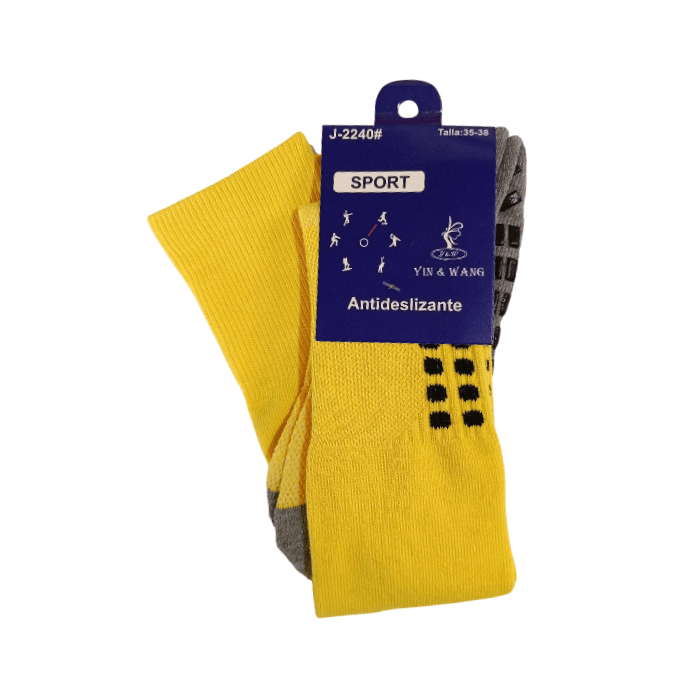 Calceta adulto futbol larga con antideslizante Yin & Wang3