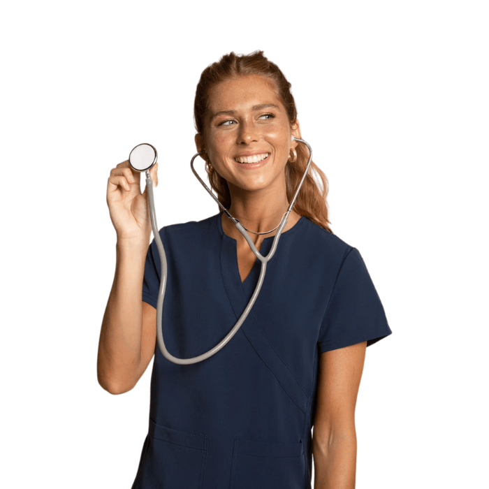 Top clinico COMFORT SCORPI azul marino2