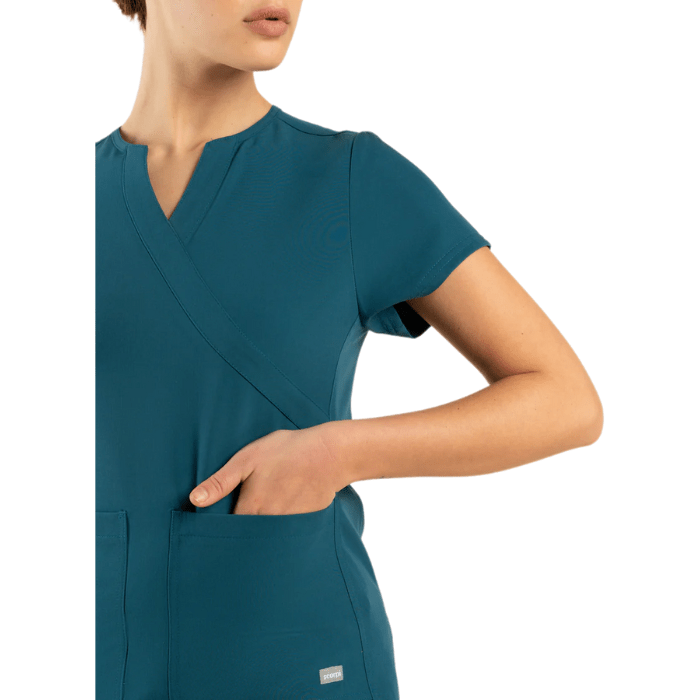 Top clinico COMFORT SCORPI verde petroleo2