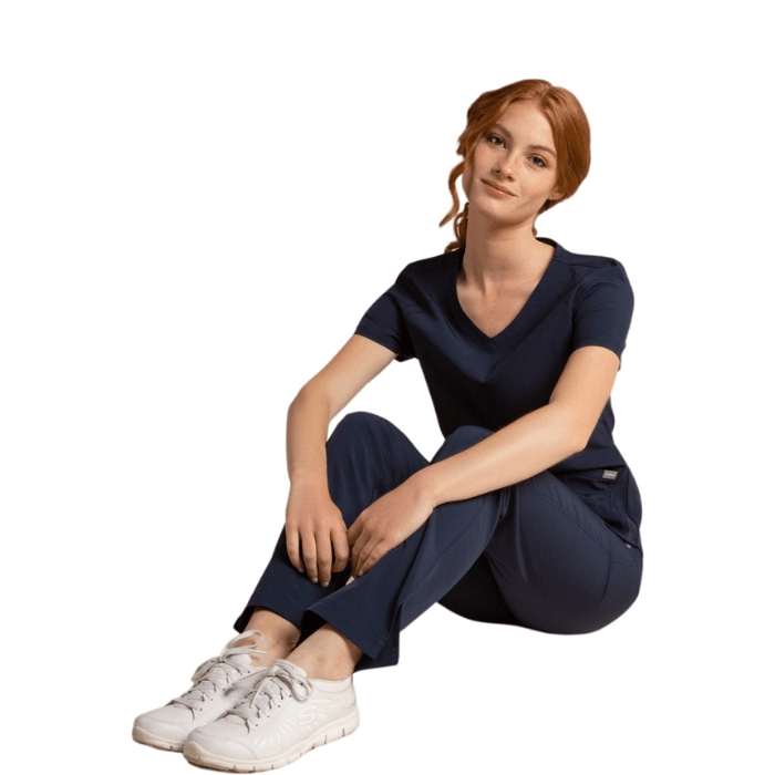 Top clinico antifluidos WONDER SCORPI azul marino2