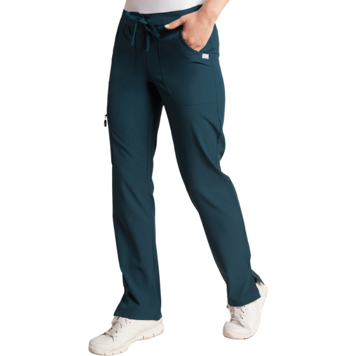 Pantalon clinico WONDER SCORPI verde petroleo1