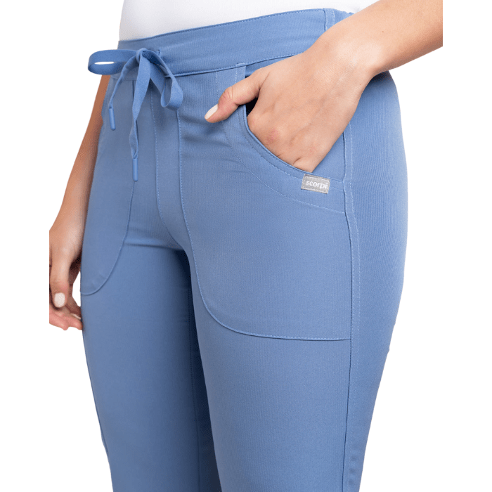 Pantalon clinico WONDER SCORPI celeste2