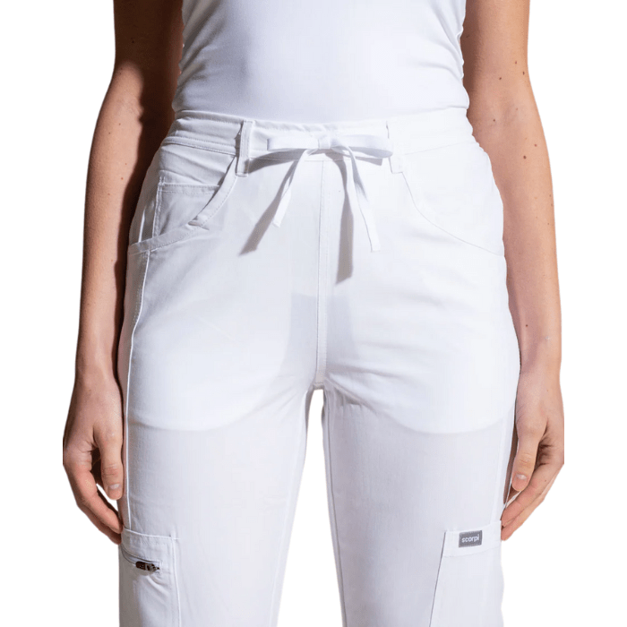 Pantalon clinico COMFORT SCORPI blanco3