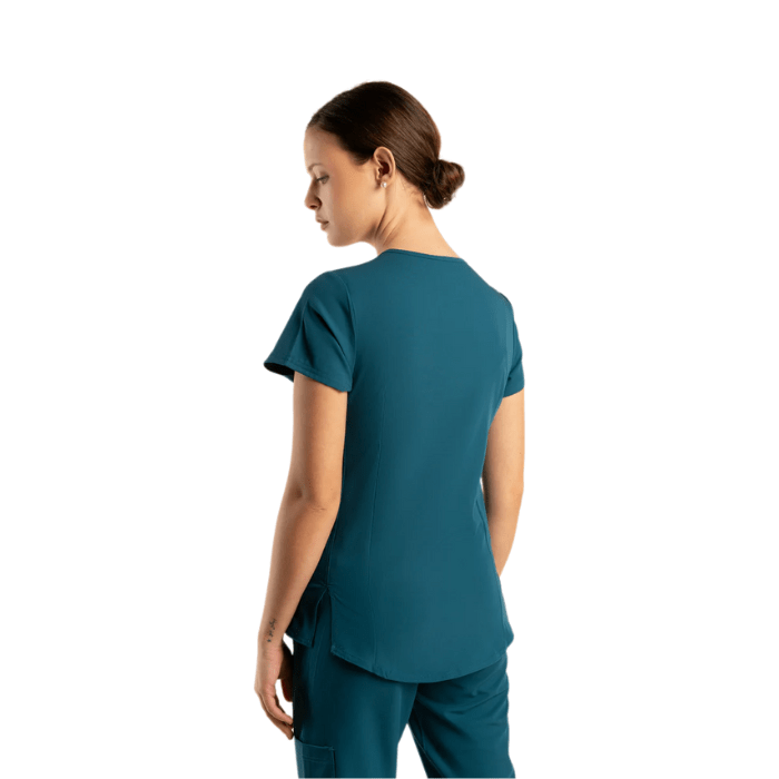 Top clinico COMFORT SCORPI verde petroleo3