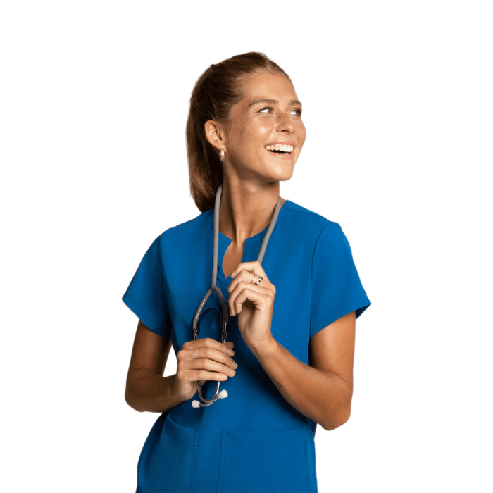 Top clinico COMFORT SCORPI azul rey2