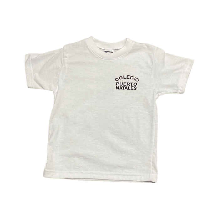 Polera blanca Colegio Puerto Natales1