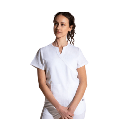 Top clinico COMFORT SCORPI blanco