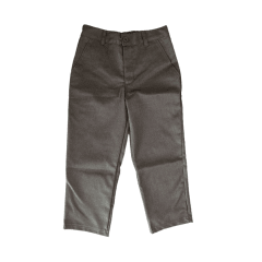 Pantalon escolar gris media cintura