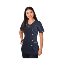 Delantal educadora modelo Aryhana azul marino