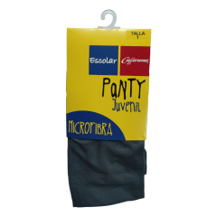 Panty juvenil microfibra gris