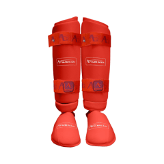 Canillera con empeinera WKF APPROVED Arawaza rojo