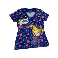 Top clinico Angelica y donas CAPS azul rey